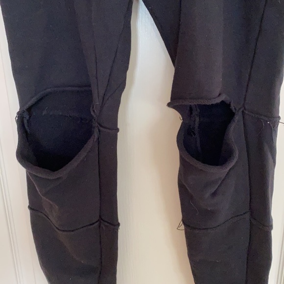 Distressed Black Joggers - Picture 4 of 8